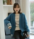 Áo len cashmere nữ cổ chữ V cardigan giữa mùa thu dài và áo len mùa đông Áo len lỏng lẻo bên ngoài áo len - Đan Cardigan