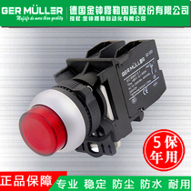 Illuminated Convex head button switch Convex button Reset self-locking button switch Control switch button switch Admiralty Muller