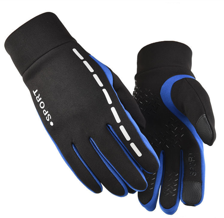 Gloves men's winter plus velvet warm riding motorcycle winter cold-proof touch screen thick cotton outdoor sports skiing general