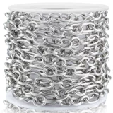 Цепь из нержавеющей стали, модное ожерелье и браслет, аксессуар, DIY, не выцветает