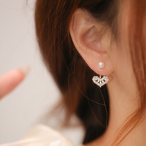 Pearl Loving Ear Nail Woman Two Wearing Style Advanced Senses Light Extravagant Earrings Girl Small Crowd Design 2022 New Autumn