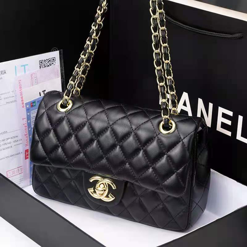 Famous Brand Luxury Handbags 2026 New Chain Bag Chanel-Style Quilted Bag Trendy Fashion Genuine Leather Women's Bag