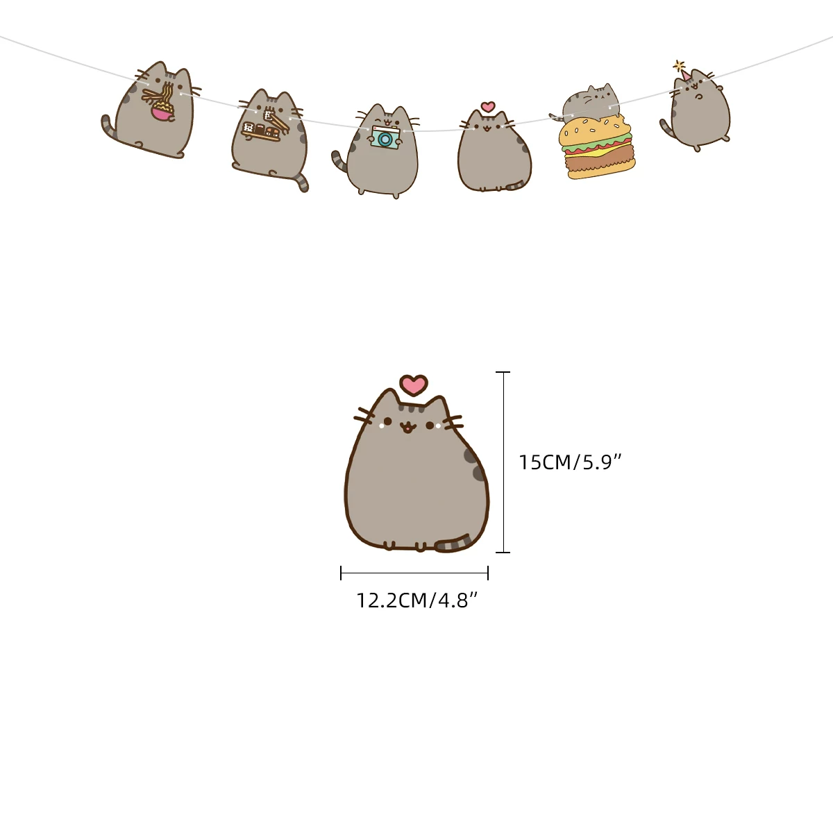 [] съёмка дня рождения набор американский Pusheen тамада украшение тематика вечеринки украшение фон шарики для детской вечеринки флаг