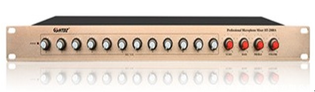HTDZ Heitian HT-2000A- twelve-way multifunction active microphone Mixer hub