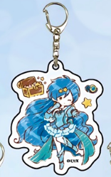 Boeing pearl, acrylic keychain, mermaid