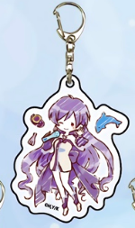 Boeing pearl, acrylic keychain, mermaid