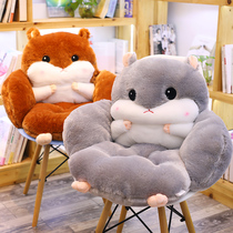 Hamster plush cushions Back cushions Back to office for a long time sit back sofa chair cushion stool seat cushion to protect against winter