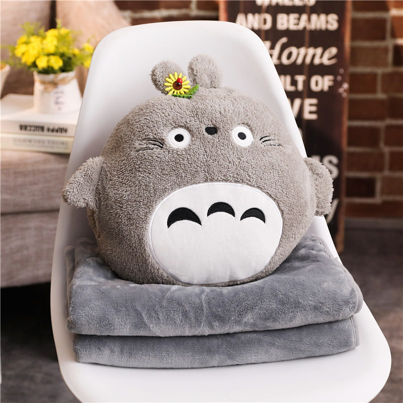 Car Holding Pillow Quilt Dual-use Coral Suede Blanket Office Students Girls Afternoon Nap Small Pillow Air Conditioning Blanket