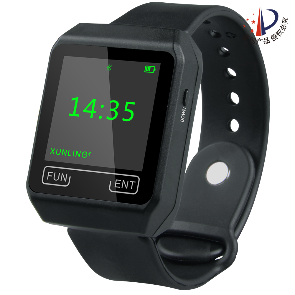 Chinese watch pager mobile pager watch wireless vibrator restaurant service pager rechargeable watch