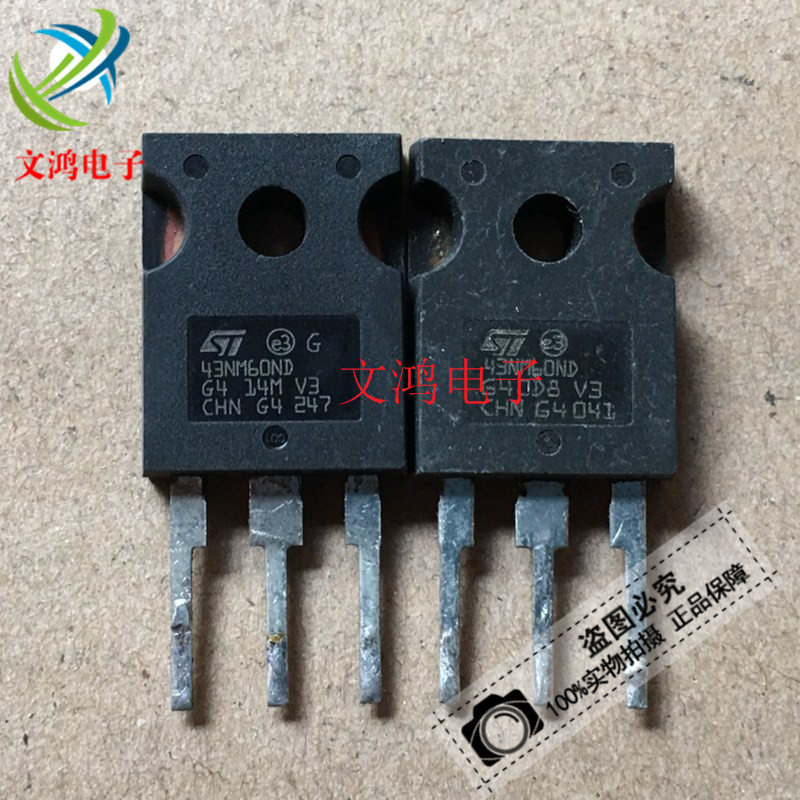 Original imported disassembly machine 43NM60ND 43N60 ST manufacturer TO-247 MOS field effect tube can be shot straight