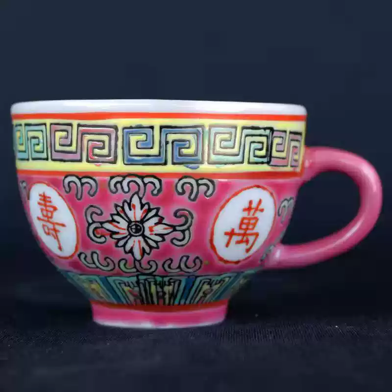 景德镇手工粉彩提梁壶中式风格万寿无疆茶具1300ml大号凉水壶收藏级瓷质