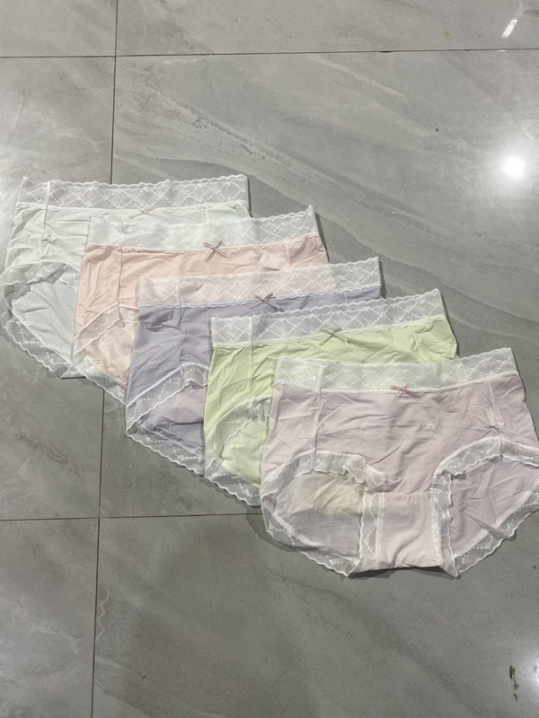 Fenjia Dopamine Seamless Ice Silk Breathable Underwear with Hyaluronic Acid, Antibacterial, Thin, Comfortable, Breathable, Five-Pack Individually Wrapped