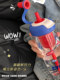 Small Tea Diary Double Drinking Cup Summer Large Capacity Girls' High-Quality Plastic Cup Straw Cup Student Portable Cup