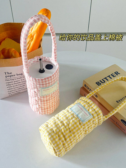 Portable Cup Sleeve for Milk Tea, Cold Drinks, Insulated Bag for Coffee, Water Cup, Insulated Cup Sleeve, Anti-Scald, Anti-Drop, Cold-Keeping, Thickened, for Women