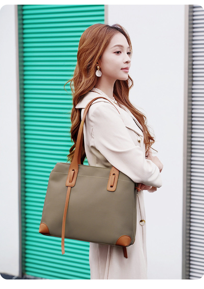 чемодан 2025新款多隔层女士通勤手提包可放a4文件14寸电脑袋托特包优胜者