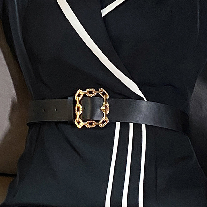 Zhang Xingen's same belt with the left belt accessories black