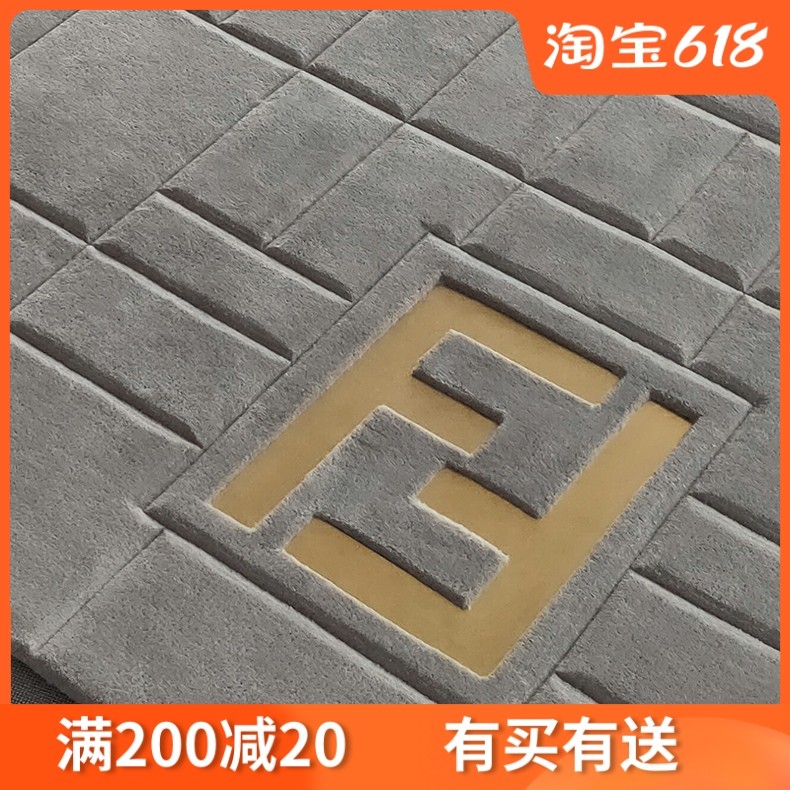 Wool Metal Willy-style Minimalist Grey Living Room Thickened Blend Vegetarian color modern minimalist bedroom Double F Light Extravagant Carpet