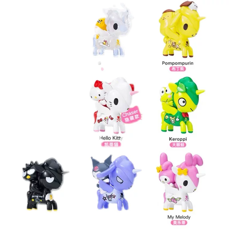 Коллекционная фигурка в слепой коробке (Tokidoki & Hello Kitty) — единороги и друзья, мини 9×8×7,5 см