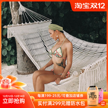 OceanMystery new sexy swimsuit women hand-woven seaside resort beach bikini three-point