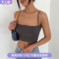 OceanMystery2021 summer new sexy halter shirt women European and American Street Sports wind Joker vest