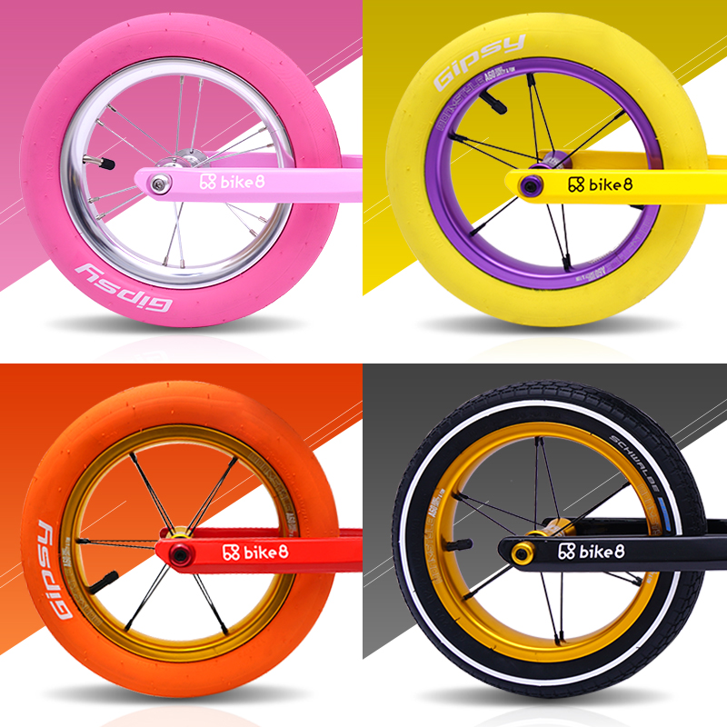 Race Speed World Outside Fetal Big Apple Anti-Stab 12 Inch Child Balance Car Slide Walking Car Positive New Gipsy Tire Bald