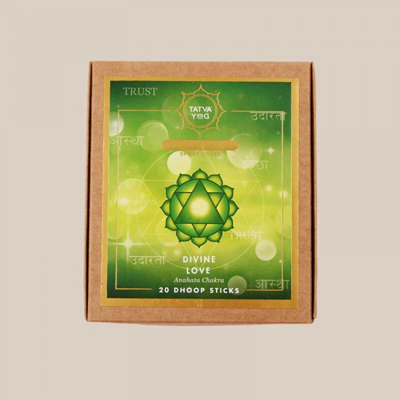 Indian Yoga Incense Kundalini Sacred Love Meditation 20 Incense Sticks Aromatherapy Heart Harmony and Happiness