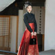 Wu Yiyin Haori Gold Fireworks New Chinese Style Spring and Summer Horse Face Skirt Suit 2024 New Style