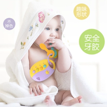 Clearance simulation car key has music light key is soft tooth glue baby can bite super fun