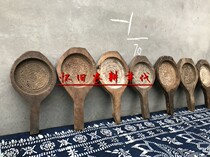 Folk old objects Round Fire mold mold coffee table ashtray folk hand-carved old moon cake mold