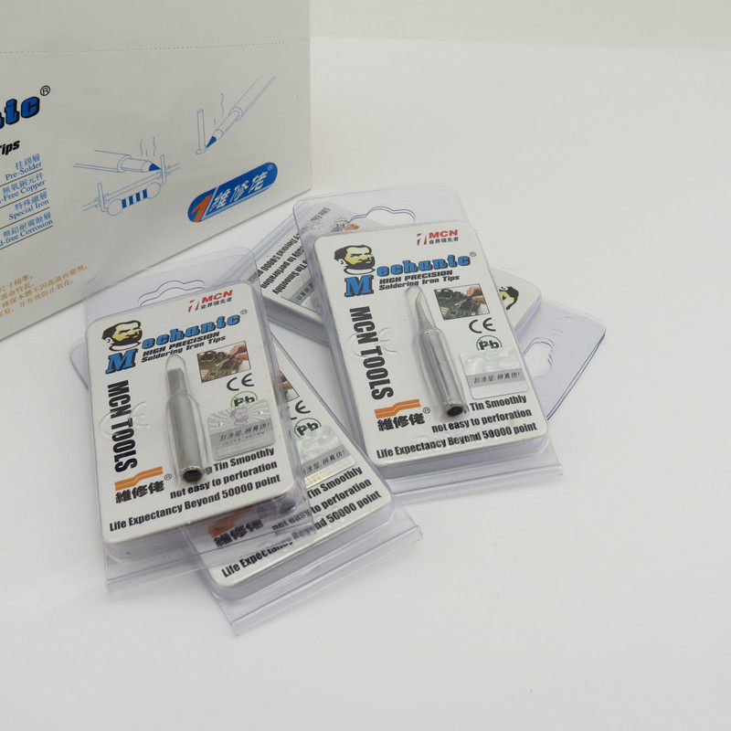 Maintenance guy environmental protection anti-static lead-free electric soldering iron head pointed elbow knife head 900M T maintenance guy soldering iron head