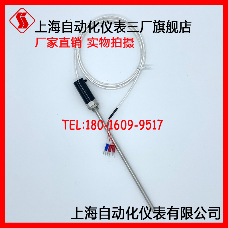 WZP-187 thermal resistance pt100 temperature sensor tangheaded thermocouples Shanghai Automation meter Three plants