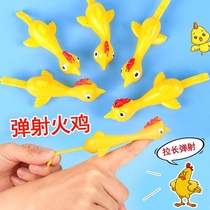 Captive chicken fun creative fingers ejecting turkey to tricky children toy launch chicken decompression slingshot adhesion