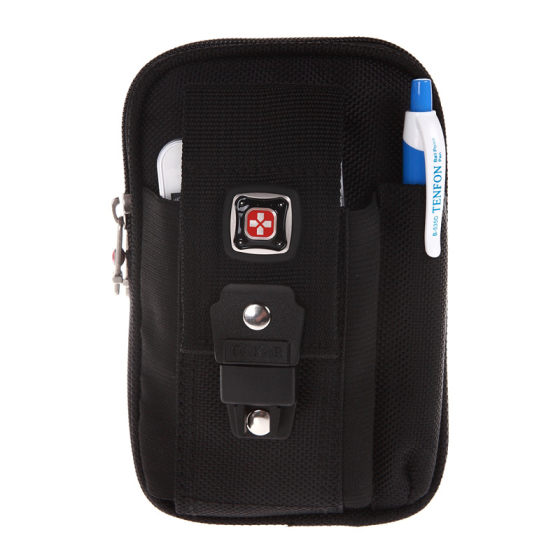 Swiss Army Knife Men's Vertical Mobile Phone Bag Wear Belt Waist Bag 6-inch 7-inch Mobile Phone Bag Multifunctional Casual Small Pocket Bag