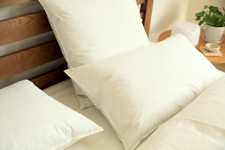 Muji Nhật Bản siêu mịn gối lông vũ Gối bông len chim nước gối lông vũ phục hồi thấp Chăm sóc Gối - Gối gối văn phòng