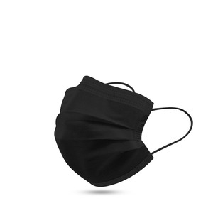 100只黑色口罩一次性医疗医用口罩三层