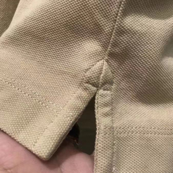 Business Casual Lapel European Station Ab Home Polo Fir Embroidered Short-Sleeved Cotton T-Shirt with the Same Color