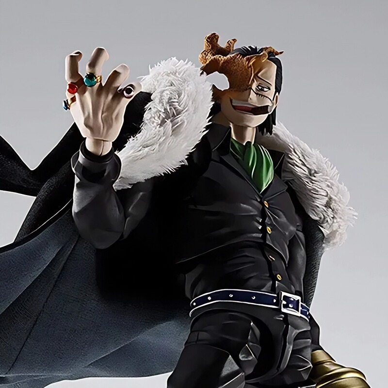 Bandai Shf One Piece Shanks Rockhold Sand Crocodile Top Battle Robe Figure