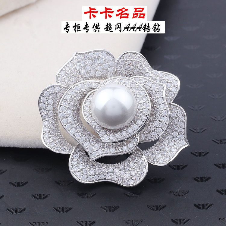 Broche femme en Zircon diamant - Ref 1178579 Image 7