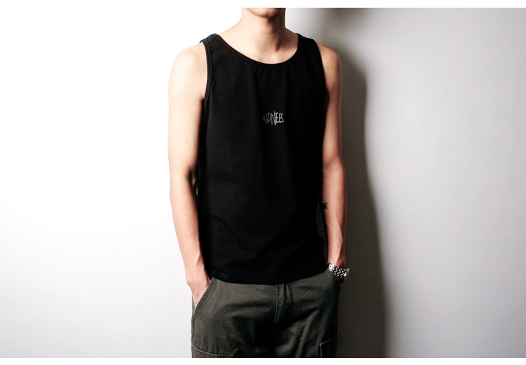 Yu Wenle mùa hè xu hướng mới cotton thể thao vest thể thao nam lỏng lẻo tay áo ngắn tay áo thun thủy triều áo ba lỗ tập gym nam