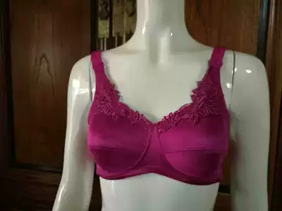 Easy-going postoperative breast prosthetic bra water-soluble embroidery gathered removable shoulder strap without steel rim Magnolia flower opening