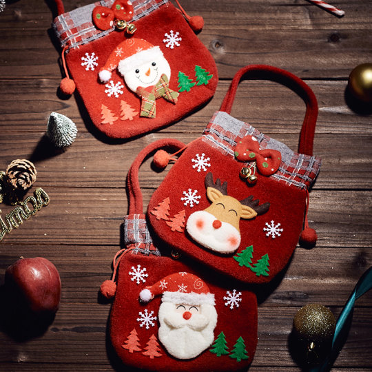 Christmas Gift Bag Apple Ping An Fruit Packaging Box Gift Box Portable Candy Bag Children's Small Gift Decoration