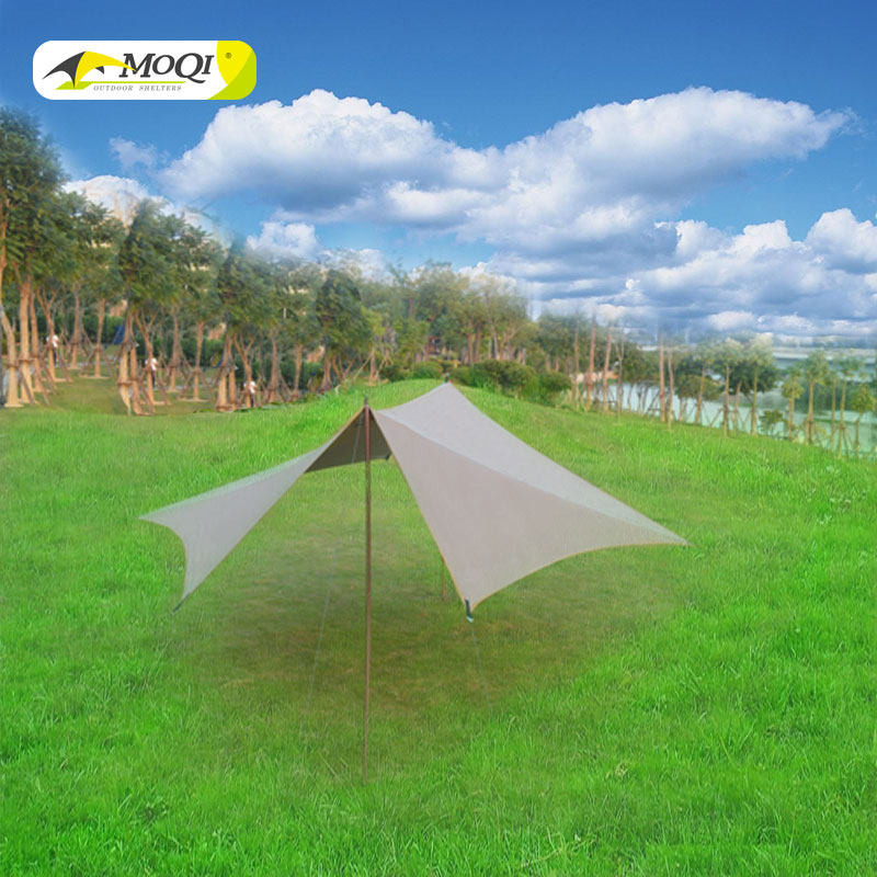 Moqi hexagon big sky screen Anti-UV outdoor shading big sky screen space can accommodate 8-10 people free of movement