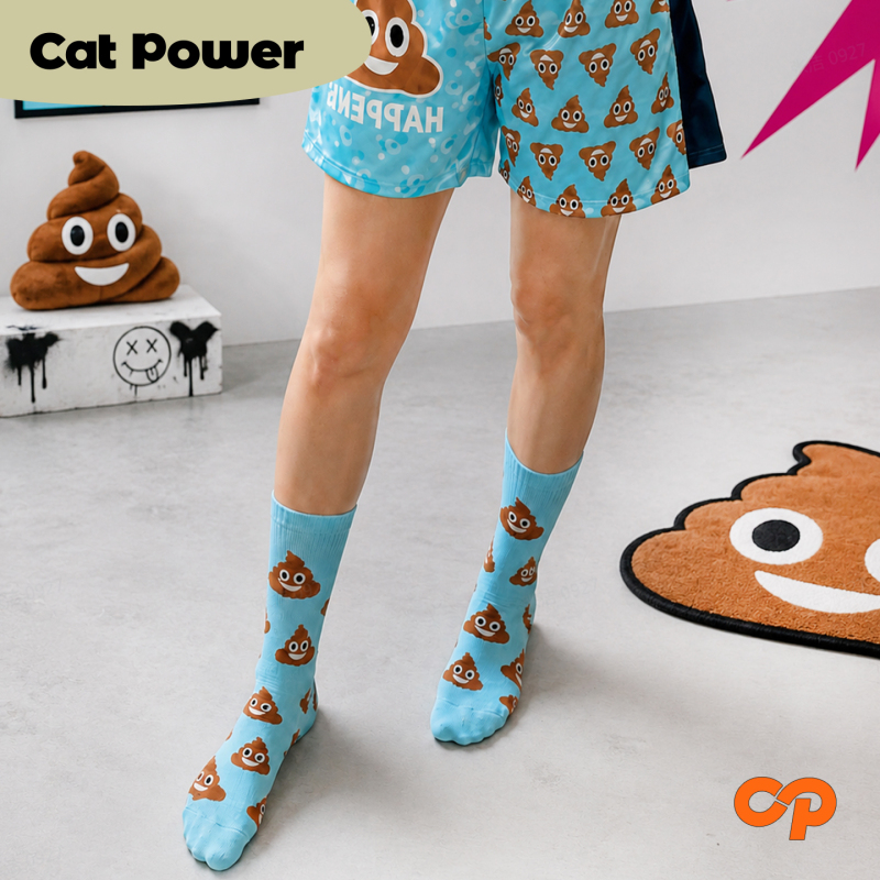 Funny and Quirky Poop Socks for Couples, Abstract and Creative, Suitable for All Seasons, Made of Cotton, New Zealand Mid-Calf Socks Funny and Quirky Poop Socks for Couples, Abstract and Creative, Suitable for All Seasons, Made of Cotton, New Zealand Mid-Calf Socks