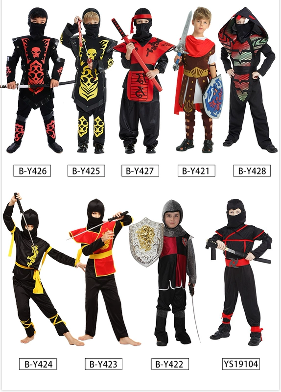 halloween2021 Halloween Trang Phục Hóa Trang Trẻ Em Chiến Binh Ninja Trang Phục Anime Chiến Binh Tập Đi Ninja Diễn Sân Khấu Quần Áo sát nhân halloween