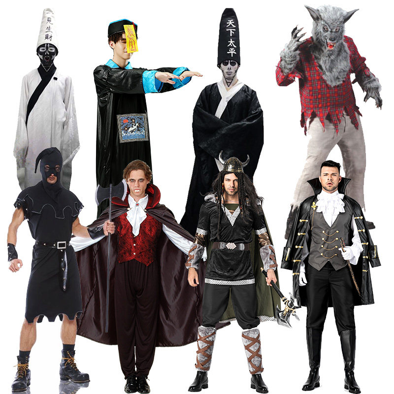 萬聖節成人惡魔服裝清朝殭屍鬼服裝吸血鬼恐怖喪屍服鬼衣鬼新娘