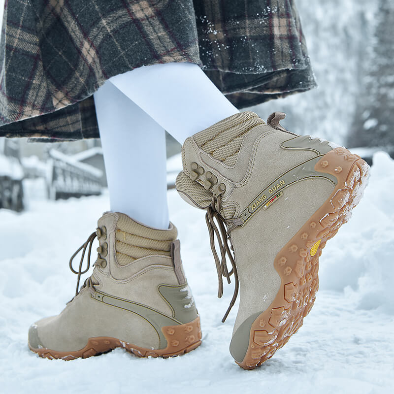 Beijing Forest Outdoor Waterproof High-cylinder Wear-resistant anti-coat leather Breakfast and Leisure Climbing Shoes for Men and Women