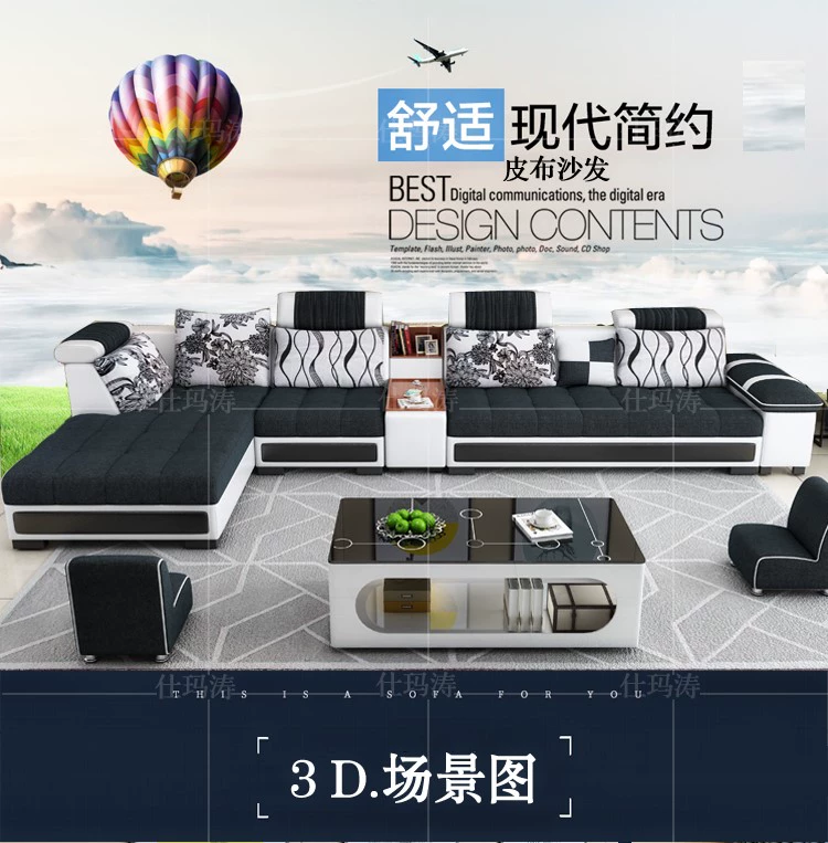 Sofa vải đơn giản phòng khách hiện đại góc căn hộ nhỏ có thể tháo rời sofa da có thể giặt kết hợp L-type - Ghế sô pha mẫu ghế sofa kết hợp giường ngủ