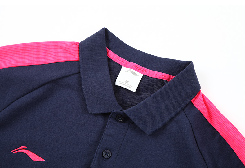 Li Ning thể thao ngắn tay áo thun nam POLO đích thực áo mới mùa hè ve áo thể thao đan APLM199 - Áo polo thể thao áo polo dior