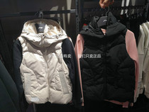 Li Ning 18 winter new womens fashion warm windproof casual hooded sports down vest AMRN022
