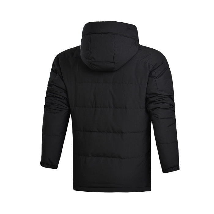Bộ quần áo nam Li Ning chính hãng 17 mùa đông mới tập luyện thể thao ngắn cộng với áo khoác nhung ấm áp áo phao dáng dài